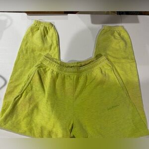 Lets frans…. Lime green sweatpants small